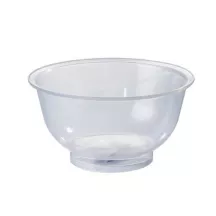 Plastikschüssel transparent 1 l aus lebensmittelechtem PE