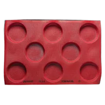 Silikon-Backmatte perforiert rund 8 Formen Ø 12 cm