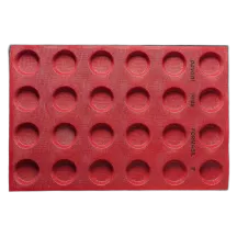 Tappetino in silicone perforato rotondo Ø 8 cm, 15 forme