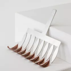 Set di Spatole per cioccolato foglie 8 cm, 8 pezzi