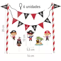 Cake topper pirata