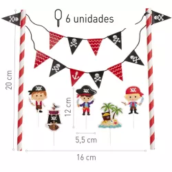 Cake topper pirata