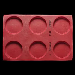 Tapis de cuisson en silicone perforé rond 6 formes Ø 15 cm