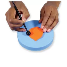 Round modeling plate - foam base
