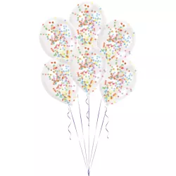 Confetti balloons, set of 6