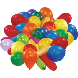 Latex balloons rainbow mix, pack of 25