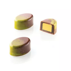 Oval praline set, 24 chocolates
