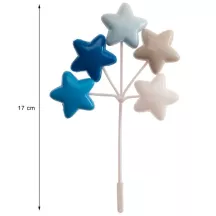 Cake topper "Stelle blu" in PVC