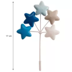 Cake topper "Stelle blu" in PVC