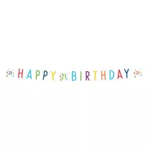 Ghirlanda di compleanno 21° compleanno, 180 x 13,8 cm