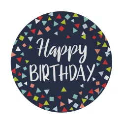 Happy Birthday Party Pappteller Ø 23 cm - 8er-Set
