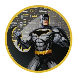 Batman paper plate Ø 23 cm, 8 pieces
