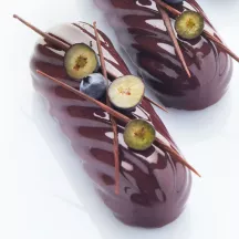 Silicone mold Eclair Twist, 12 x 4 cm 5er mold