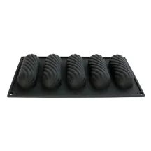 Silikonform Eclair Twist, 12 x 4 cm 5er Form