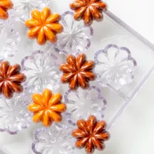Praline mold star anise, 15 pralines
