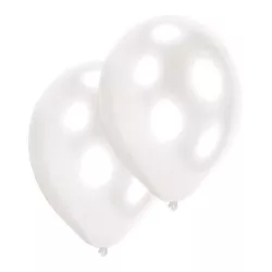 Ballons en latex blanc perle, set de 10 (Ø 27.5 cm)