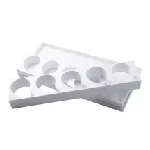 Patisserie mold Komma, bowl with 2 molds with 5 wells each