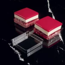 Patisserie-Schalen Quadrat, biologisch abbaubar, 2400 Stück