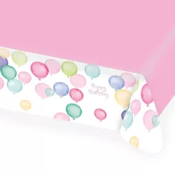 Happy Birthday paper tablecloth, 115 x 175 cm