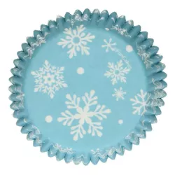 48 snowflake cupcake cases