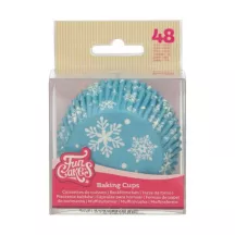 48 snowflake cupcake cases
