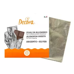 Foglio di alluminio per tavolette di cioccolato Argento 150 pezzi