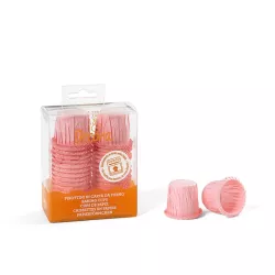 35 rosa Mini Rüschen Cupcake-Förmchen