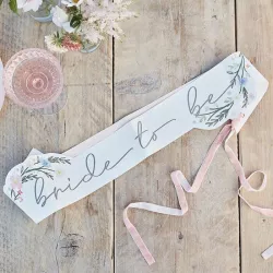 "Bride To Be" sash