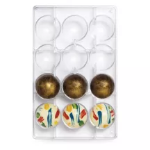 Chocolate mold hemisphere Ø 5 cm, 12 pieces