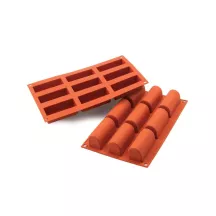 Silicone mold Midi Bûche, 9 pieces