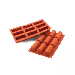 Moule en silicone Midi Bûche, 9 pièces