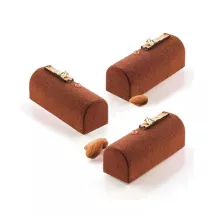 Silicone mold Midi Bûche, 9 pieces