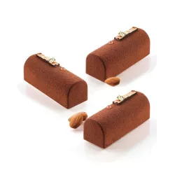 Silikonform Midi Bûche, 9-teilig