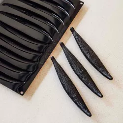 Silicone baking mold vanilla pod, 10 pieces