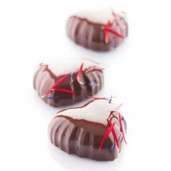 Moule à gâteaux en silicone Satin Coeurs, 6 pièces