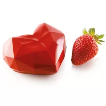 Moule en silicone Cœur Diamant, 6 pièces