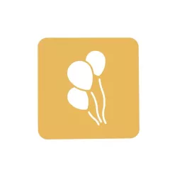 Pochoir en silicone pour ballons, 2 pièces