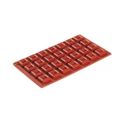 Silikonbackform Quadrat 3 cm, 28 Mulden