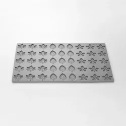 Silicone mould biscuit leaf mix - For Wafer 45 Piece