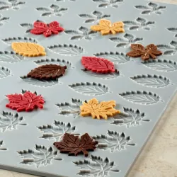 Silicone mould biscuit leaf mix - For Wafer 45 Piece
