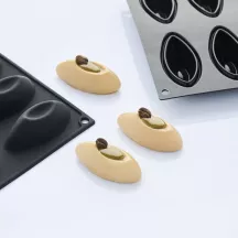 Silicone quenelle mold