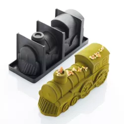 Silicone baking mold locomotive