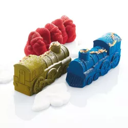 Silicone baking mold locomotive