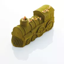 Silicone baking mold locomotive