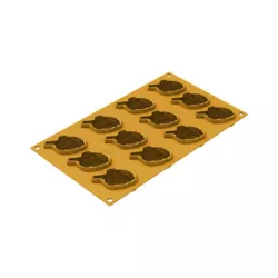 Silicone mold for artichoke motifs, 12 pieces