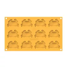 Silicone baking mold crabs, 12 pieces