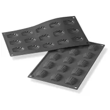 Stampo in silicone Madeleine e zampe d'orso, 4,4 x 3,4 cm, 15 pezzi