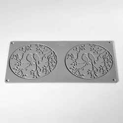 Stampo in silicone per Hüppen coppia di uccelli, 2 pezzi
