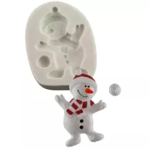 Silikonpräger Schneemann tanzend