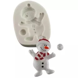 Stampino in silicone Pupazzo di neve danzante